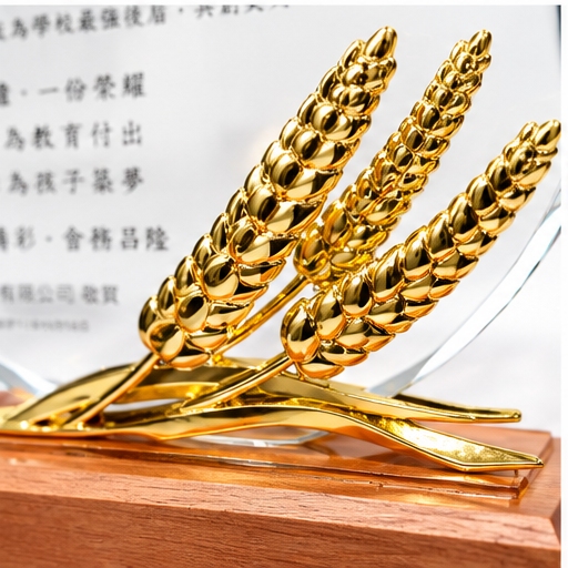 金穗榮耀水晶木質獎盃